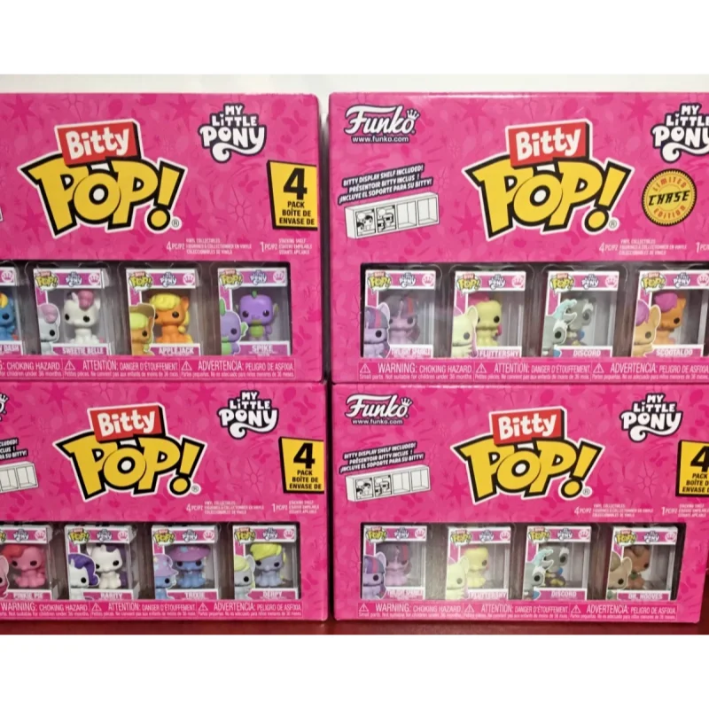 Mini Figura Funko Pop de My Little Pony, Muñeca de Acción Bitty, Twilight Sparkle, Pinkie Pie, Fluttershy, Muñecas de Vinilo, Edición Limitada, Regalo