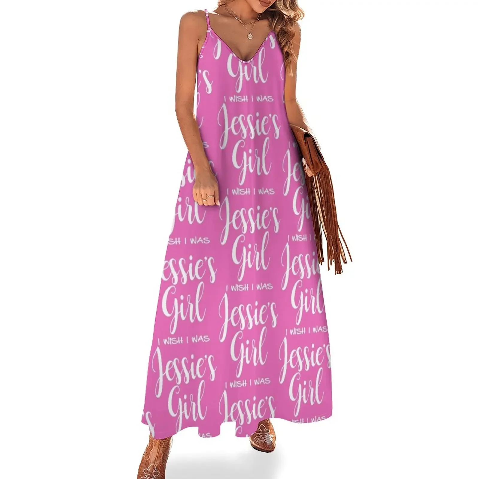 

I wish I was Jessie's Girl - White Sleeveless Dress party dresses women long dresses for women Summer women's clothing