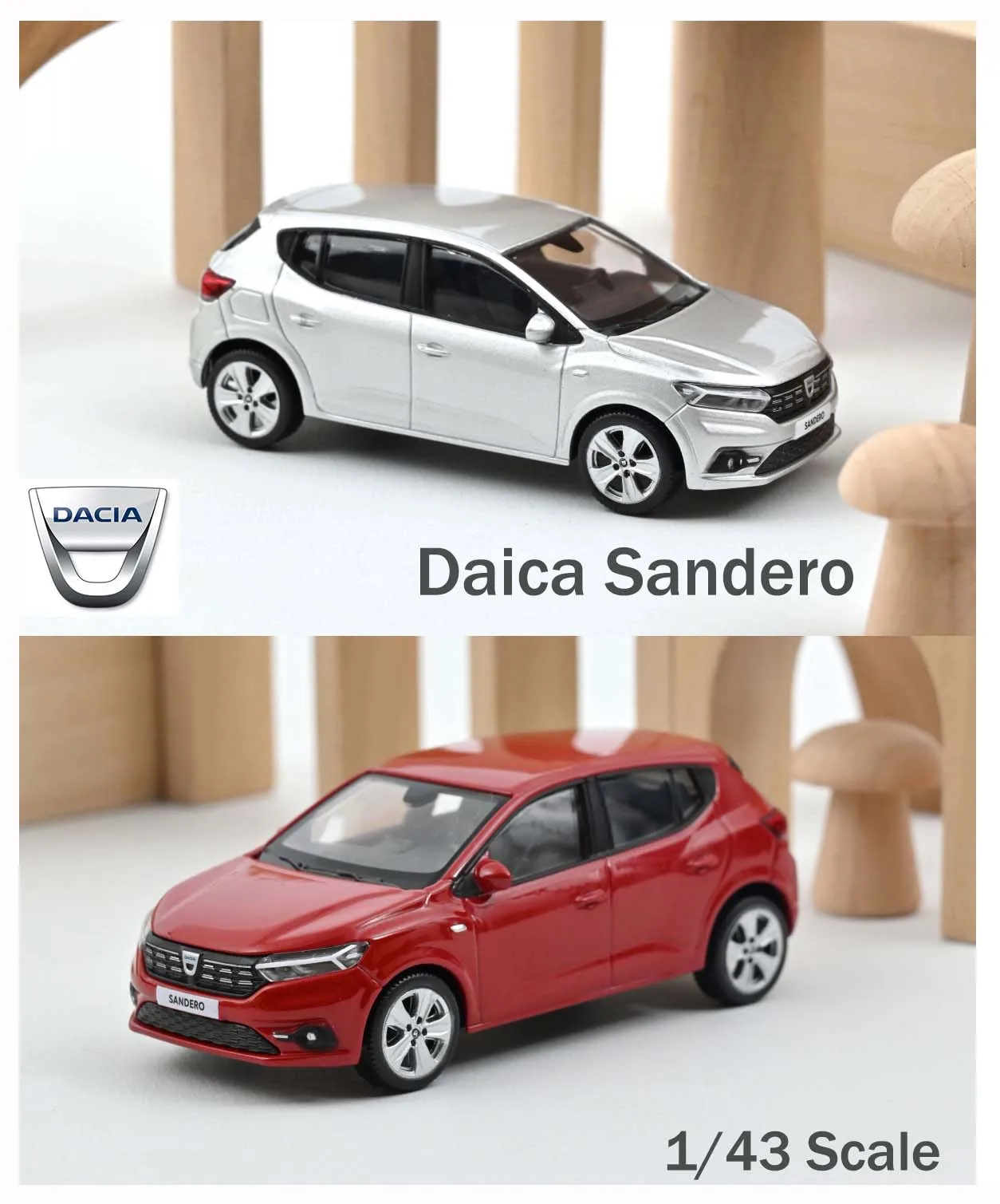 NEW NORrEV 1/43 Scale Daccia Sandero 2021 Diecast Cars Model Toys for collection gift