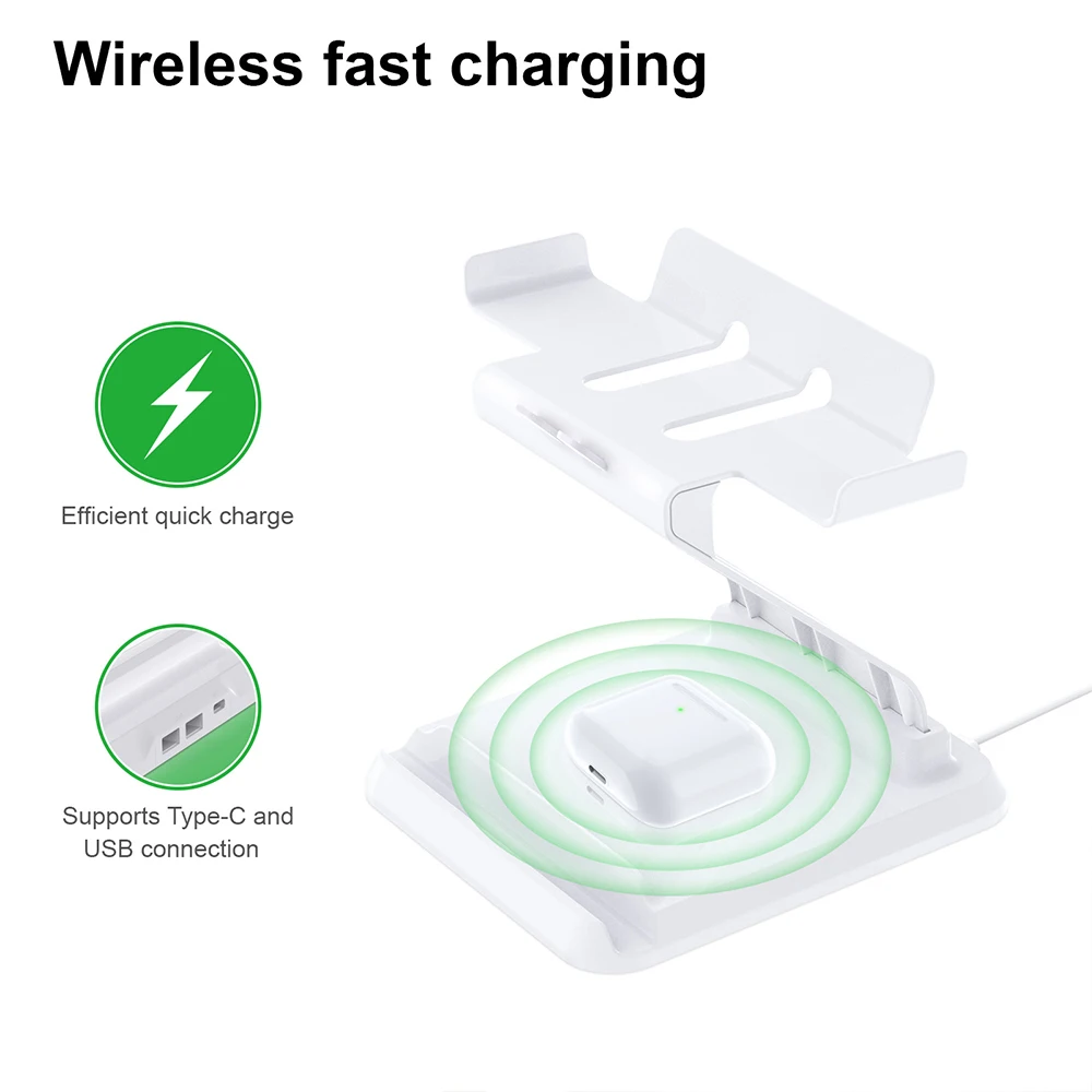 Meta Oculus Quest 2ขาตั้ง VR มัลติฟังก์ชั่นไร้สายโทรศัพท์ Dock Station Charger สำหรับ HTC/Pico Neo 3ฐาน VR อุปกรณ์เสริม
