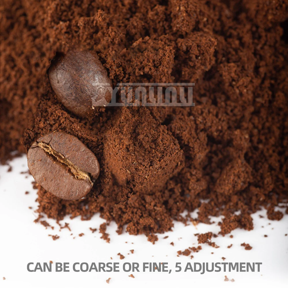 Macinacaffè elettrico portatile manuale 2 in 1, piccolo macinacaffè elettrico per uso domestico