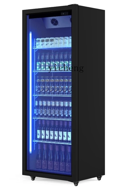 

ZML Refrigerated Display Cabinet Beverage Cabinet Vertical Refrigerator Double Door Commercial Beer Freezer