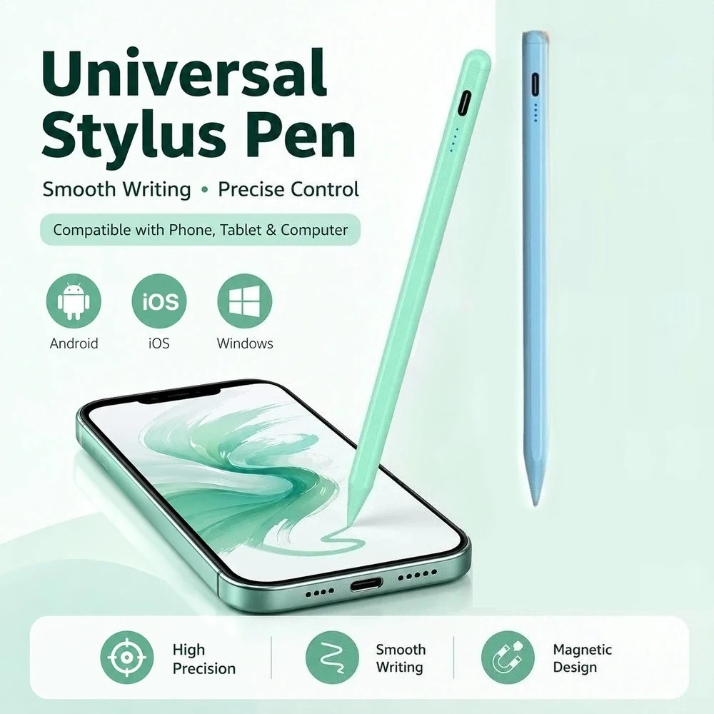 Universal Stylus Pen for Android IOS Windows Tablet Phone Laptop Fine Point Touch Pen for Drawing Writing Office Study for Ipad