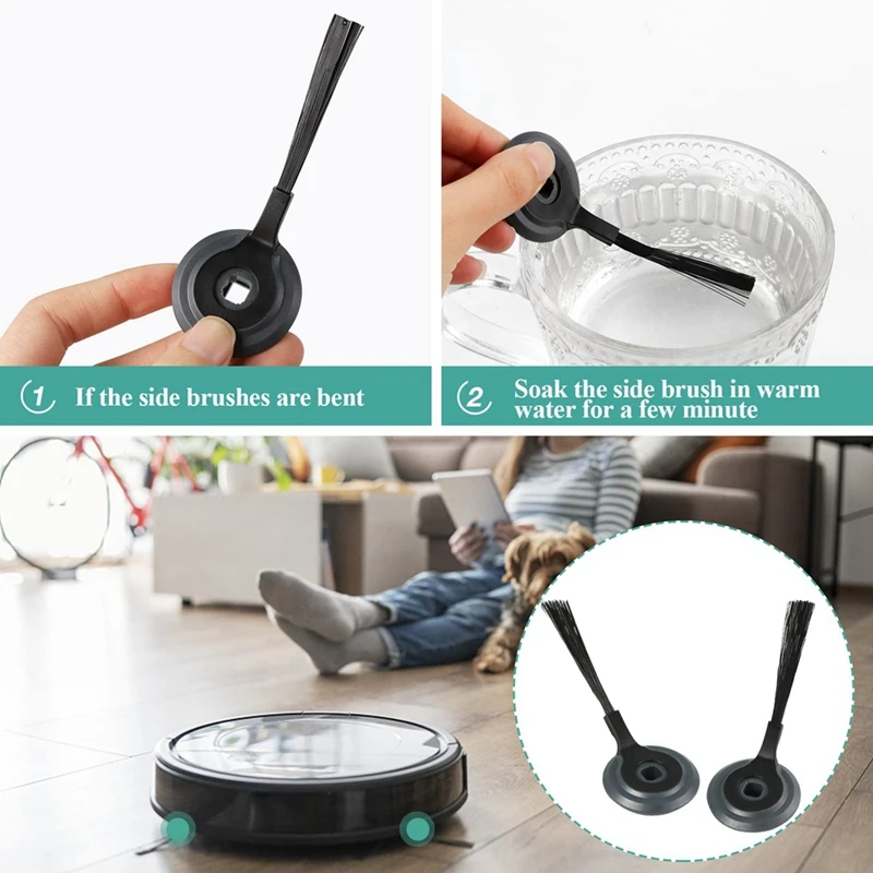 Parts Filter For Shark RVSBK950 Side Brushes Replacement For Shark ION S87 R85 RV850 Robot