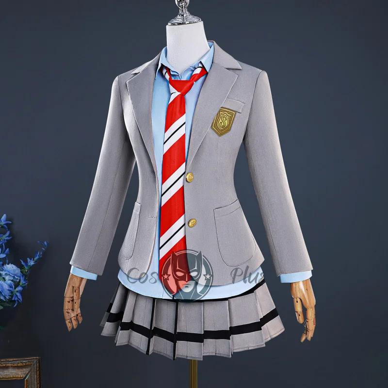 كذبتك في أبريل ميازونو كاوري أريما كوسي تأثيري حلي زي مدرسي دعوى هالوين كرنفال لعب الأدوار حفلة النساء الرجال #2