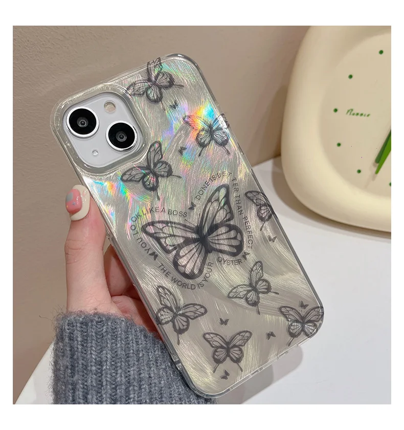 Butterfly Phone Case For Xiaomi Mi 13 12 Lite POCO M6M3M4 12 F5 Pro 5G X4 GT M5S F5 F3 X3GT Redmi Note 11S 10 K60 Pro 50 Uitra 