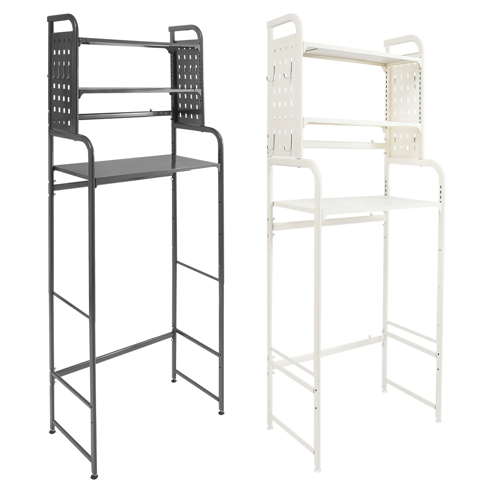 

Over The Toilet Storage Rack Adjustable Laundry Room Shelf Bathroom Organizer Shelves