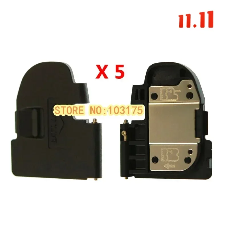 5 PCS/ New Battery Door Cover Cap Lip Replacement for Canon EOS 5DII 5D2 5D Mark II Camera repair part