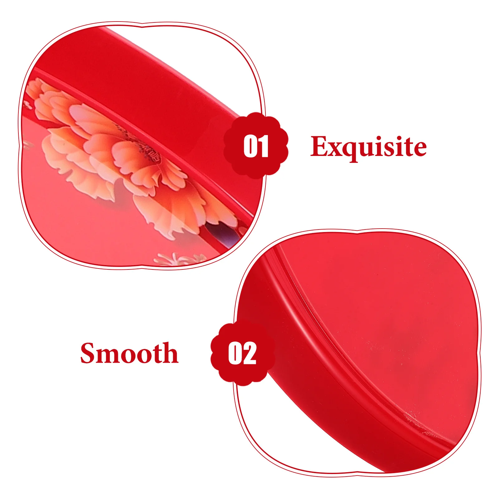 

Wedding Tea Chinese Style Plastic Fruit Storage Tray Snack Serving Plate Party Dessert Holder Candy Plates Home Kitchen