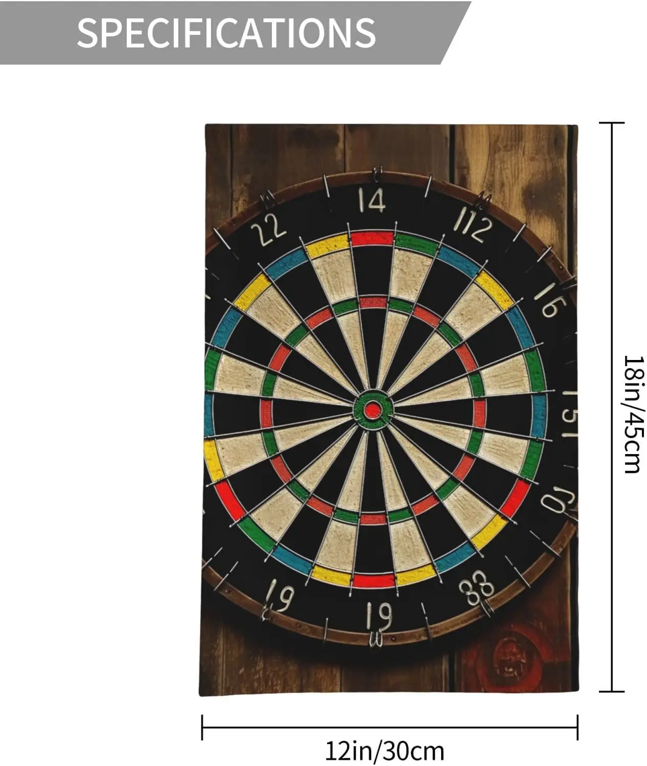 Garden Flags 12Ã—18 inch Double Sided Winter Garden Flag Dart board Outside Decorative Flag Dart board Garden Yard Flag Vert yyi