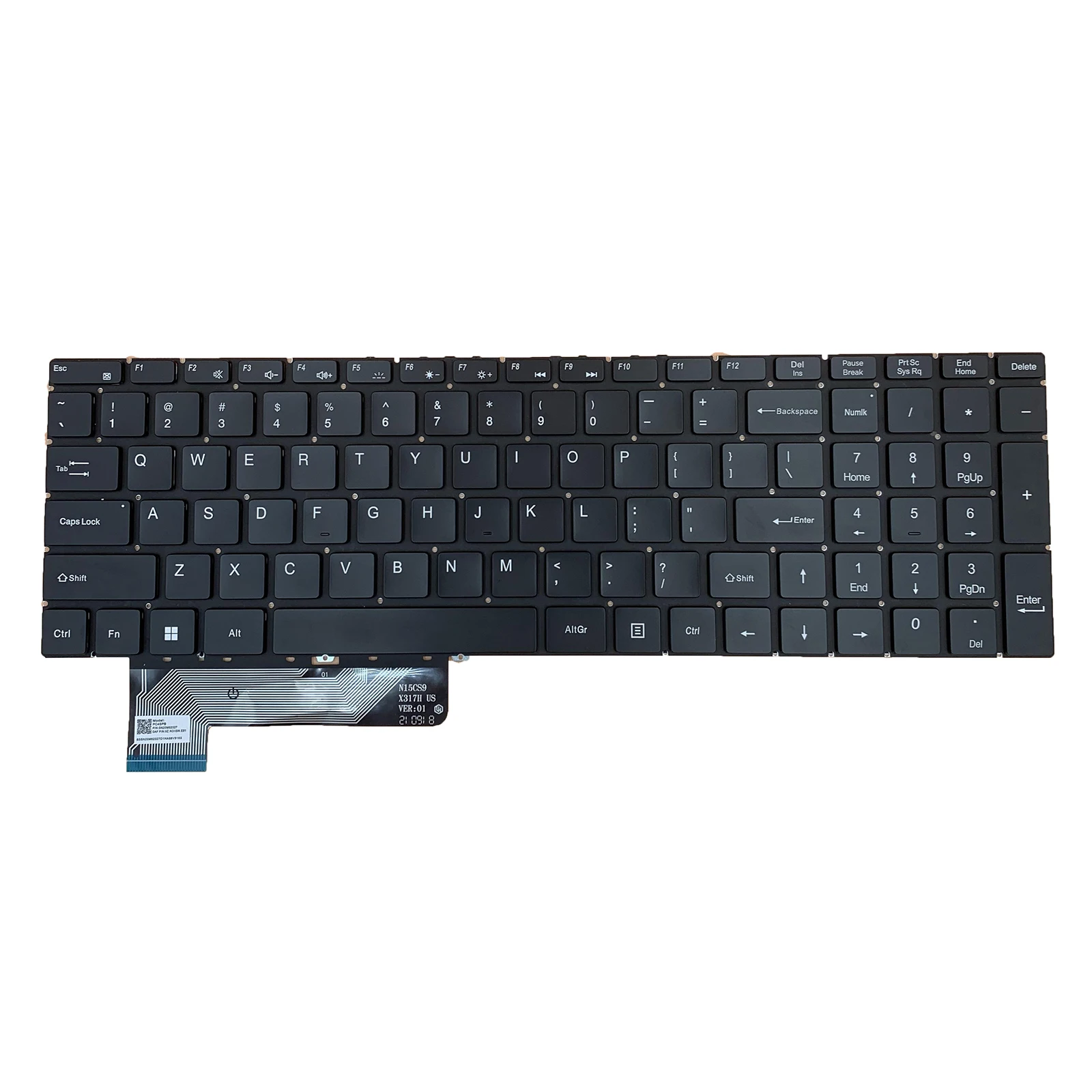 Teclado dos EUA para Gateway, GWTN156-9GR, GWTN156-9BL, GWTN156-9BK -9SL, GWTN156-9RG