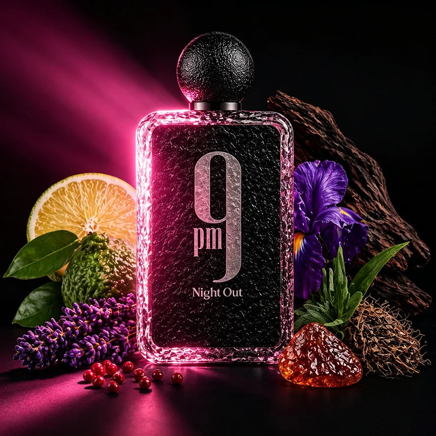 

9pm Night Out 100ml Unisex Eau De Parfum Luxury Long Lasting Citrus Woody Floral Spicy Amber Musk Perfume