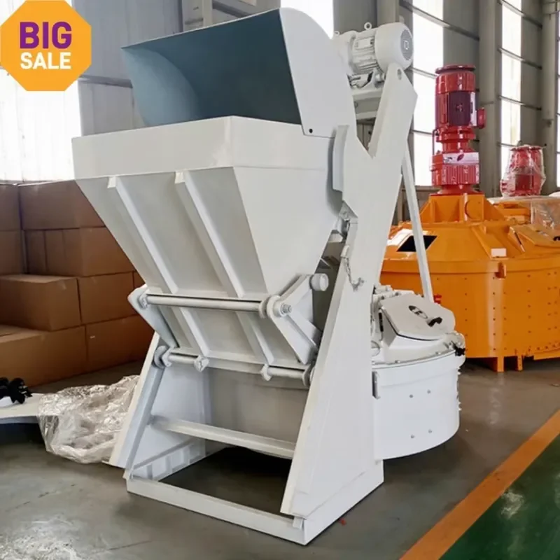 Vertical shaft planetary ready-mixed concrete mixer Lifting price with weighing job-hopping machine