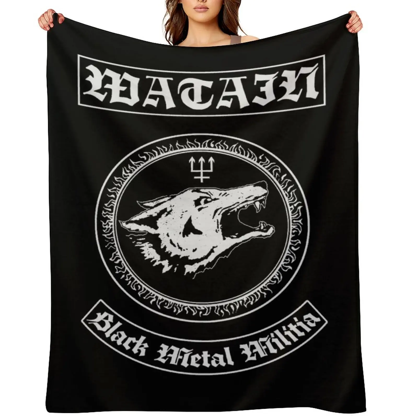 

Black metal militia Throw Blanket Quilt Decorative Sofa Blankets Sofas Of Decoration Sleeping Bag Blankets