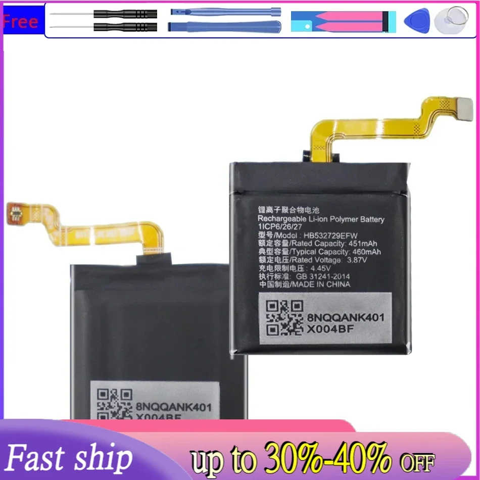 Replacement HB532729EFW Battery for Huawei GT2 Pro GT2Pro Watch 460mAh