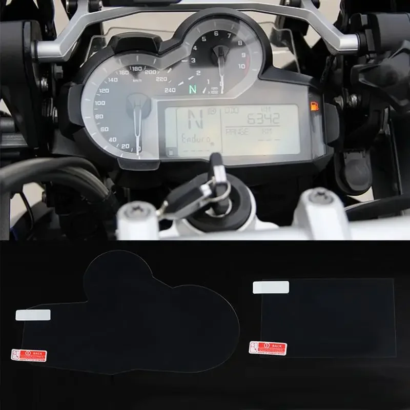 2 Set Motorcycle Cluster Scratch Film Dashboard Screen Stickers for R1200GS /Adventure/ADV R1200