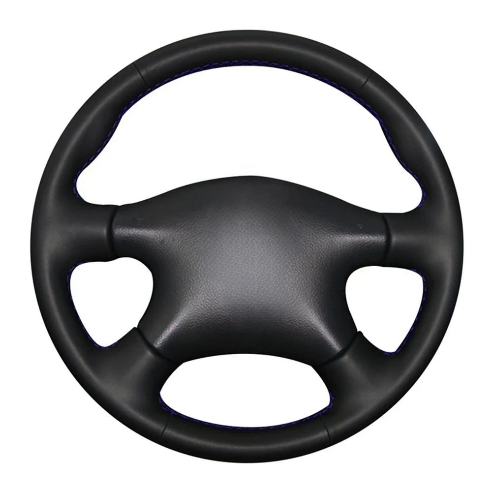 Car Steering Wheel Cover Hand-Stitched Black Artificial Leather For Nissan Almera N16 Pathfinder Primera Paladin X-Trail Renault