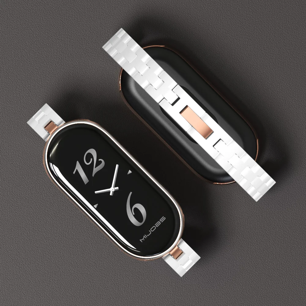 Correa de mujer para Mi Band 10 9 8 pulsera para Mi Smart Band 9 Correa para Mi Band 8 7 6 5 4 3 PC correa de reloj Mi Band 6