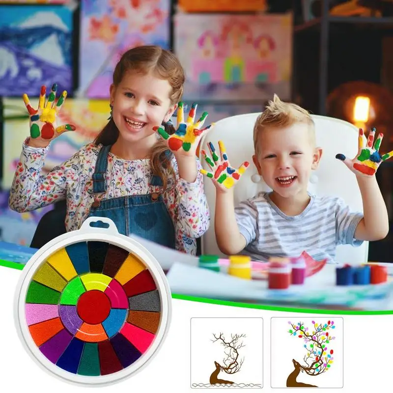 Kids Finger Painting Kit Funny painting supplies Non-Toxic Washable Finger Children's early education painting supplies Kit