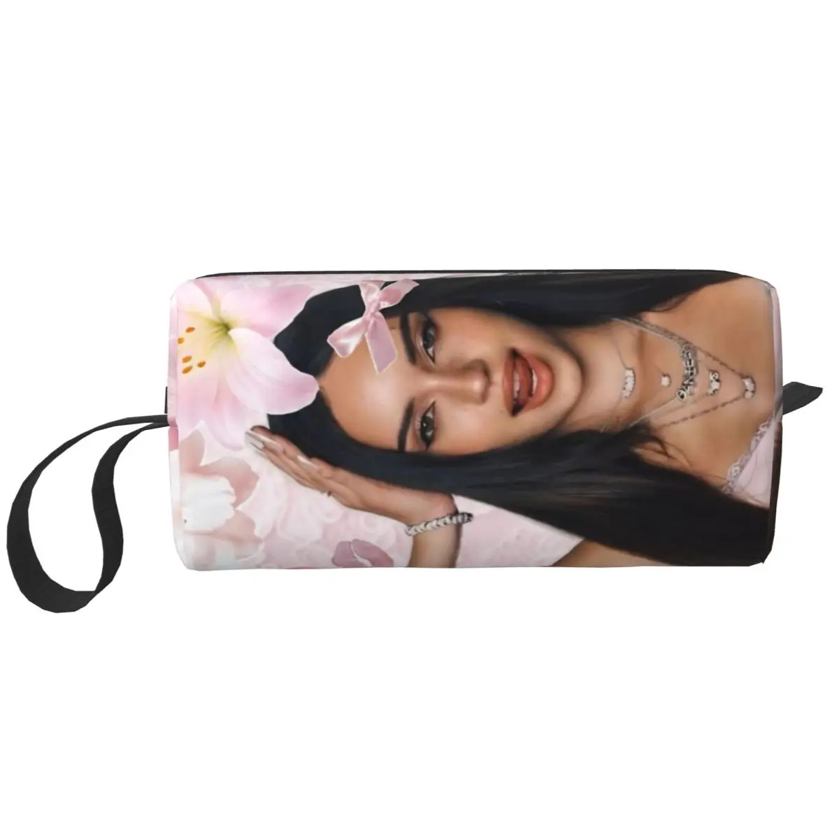 Daniela Katseyes Kpop Girl Group Makeup Bag Travel Cosmetic Bag for Men Women Toiletry Bags Storage Pouch Bag