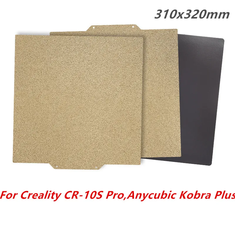 ENERGETIC For Creality CR-10S Pro Bed Upgrade Textured PEI Sheet 310x320mm Build Plate for Anycubic Kobra Plus,Ender-3 Max Neo