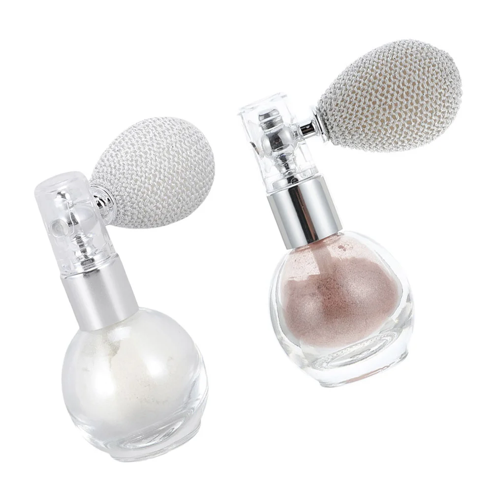 

2Pcs Highlighter Powder Sprayers Glitter Spray Bottles Hair Body Makeup Powder Sprayer Compact Portable Gift Highlighter Supply