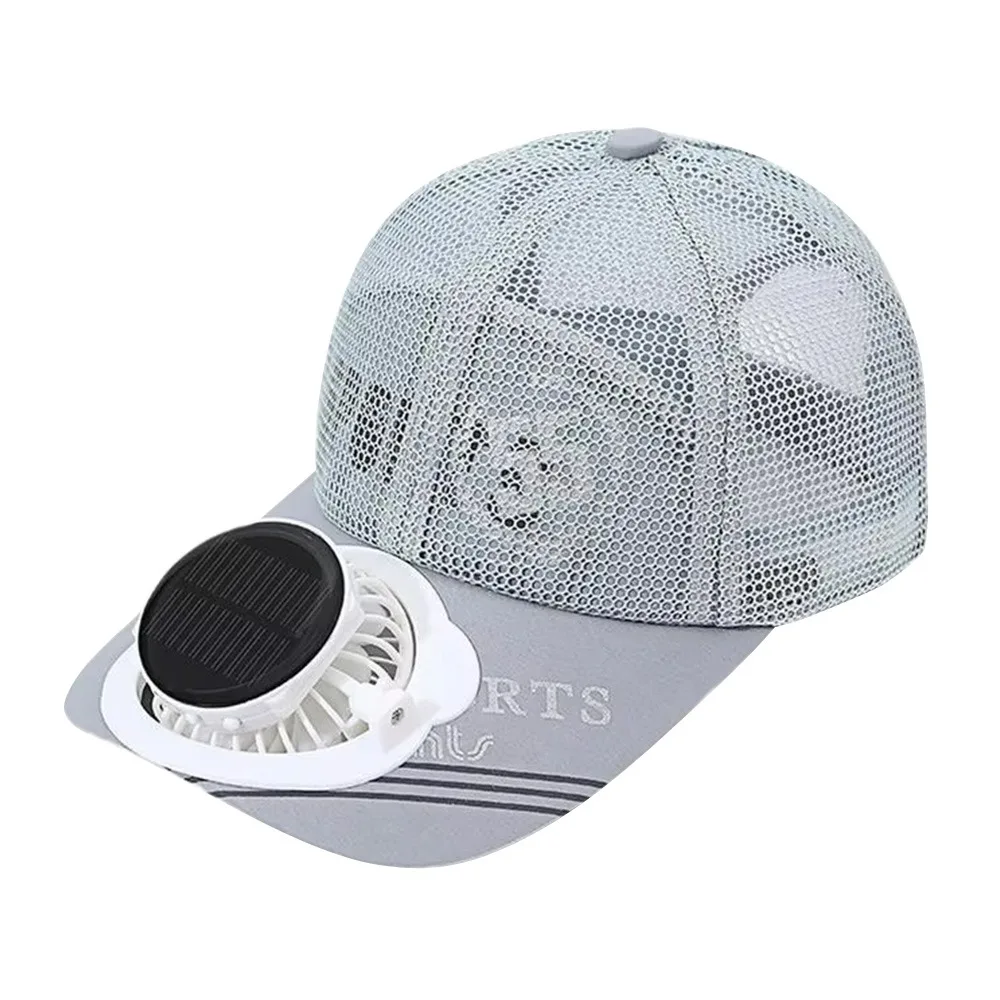 

Solar/USB Charging Solar Fan Cap​​ ​​Wide Brim​​ Breathable Sun Hat​​ UV Protection Adjustable Baseball Hat with Fan​​
