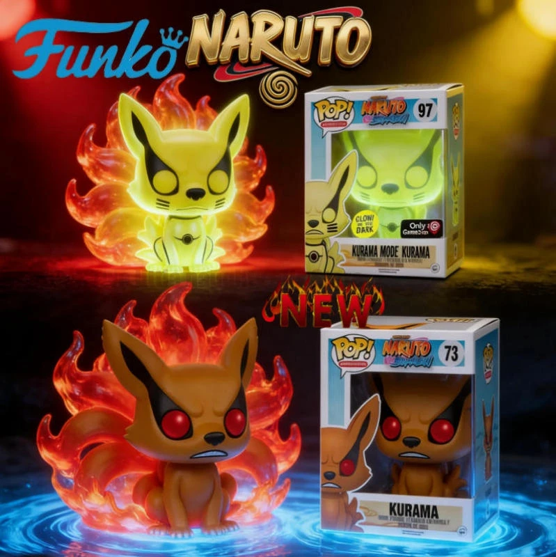 Funko Pop! Naruto Shippuden Naruto Uzumaki y Kurama # 73 # Modelo de Vinilo de Edición Limitada 97 con Tema de Jinchuriki, Regalo de Navidad para Niños