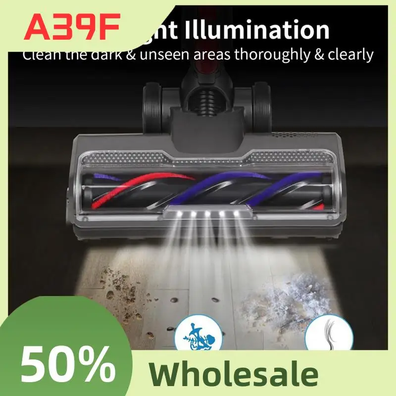 

A39F Top Hardwood Floor Attachment For Dyson V7 V8 V10 V11 V15 Vacuum Cleaners Parts With LED Headlights Roller Brush Head