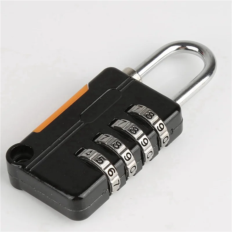 ABZS 4PCS 4 Digit Number Combination Pad Lock Padlock Outdoor Waterproof Lock Suitcase Luggage Security Coded Lock