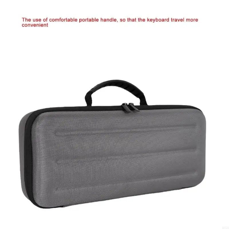 75％キーボード用のH37Bキャリングソリューション、84キーハードEVAケースで便利な手首を備えたケース