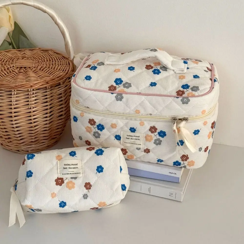 

Портативный вельветовый косметический органайзер большой вместимости на молнии, сумка-клатч для ухода за кожей, несессер для косметики