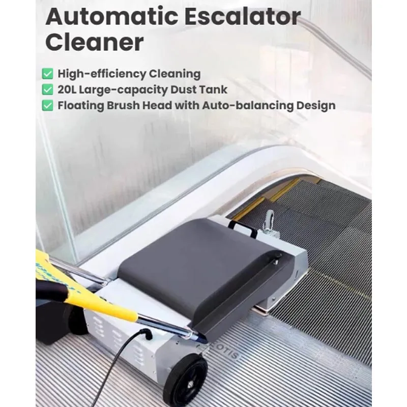

Hand Push Escalator Cleaner Moving Walkway Stair Cleaning Equipment for Mall Airport Public Space Maintenance(Customized)