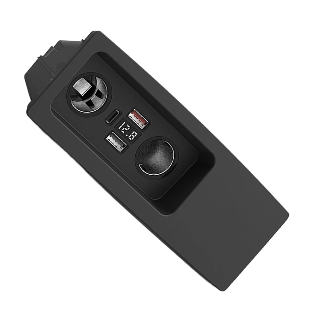 Black ABS 12V Onboard Charger with LED Display for For A6 2012-2018 For A7 2009-2018 RS7 2014-2016 S6 S7 RS6 2013-2018