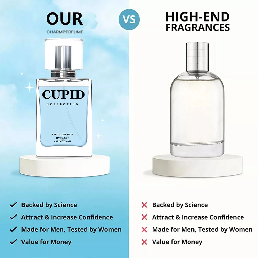 CUPID Perfume Masculino Sensual E Sofisticado Perfumes Masculinos Encantadores e Atrevidos Sedutores Em segunda geração 50ml