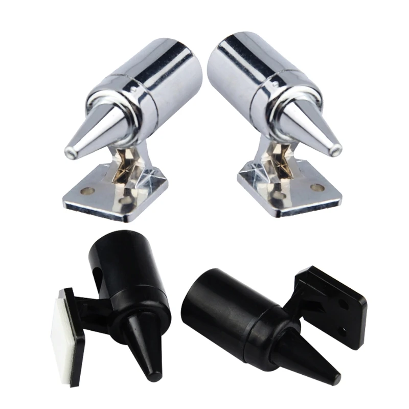 2 Pack Deer Warning Devices Ultrasonic Wind Alert Warning Universal Black Silver Whistles System