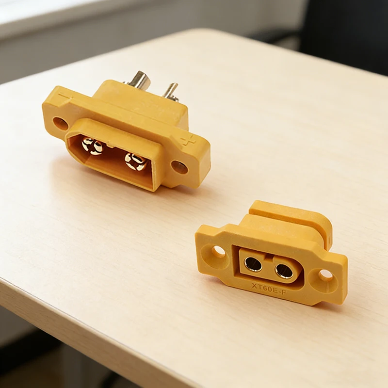 

1PCS XT60E-F/M DC 500V Female Plug Large Current Gold/Brass Ni Plated Connector Power Battery Connecting Adapter For RC Model