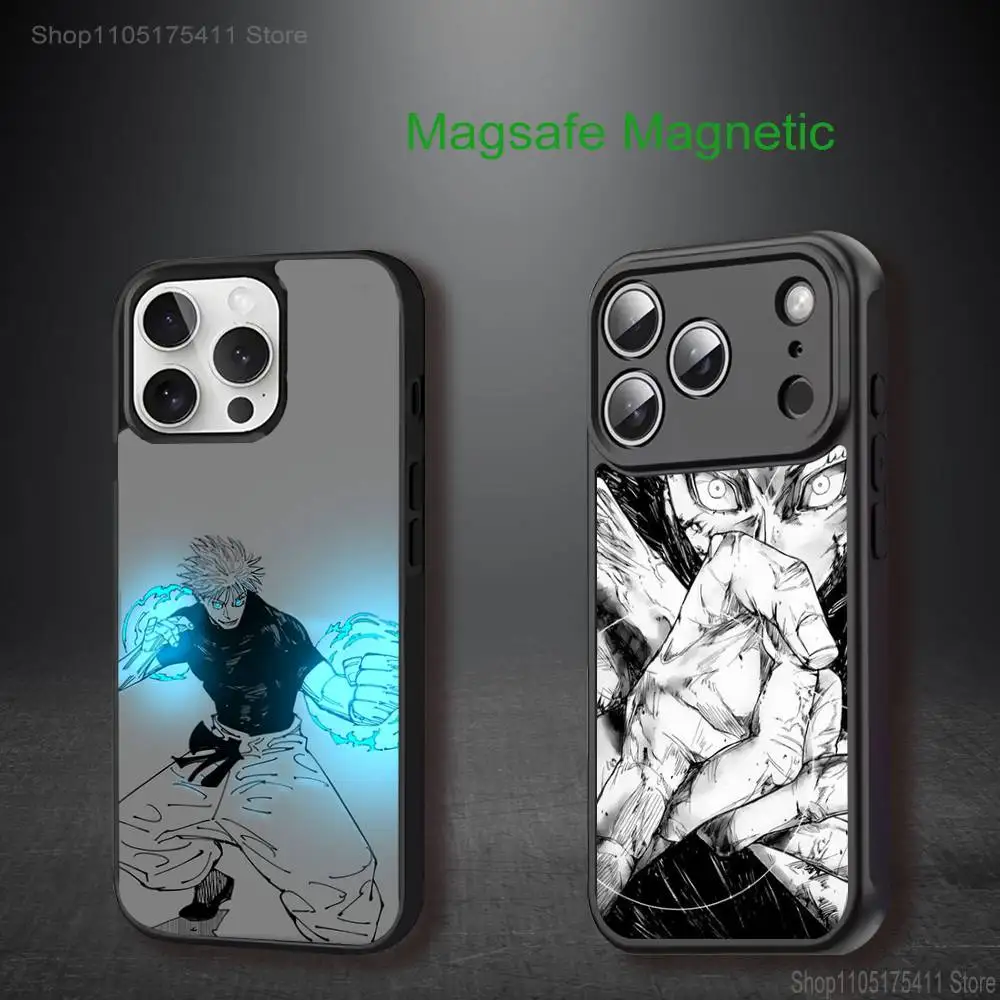 

Anime G-Gojo S-Satoru Phone Case For iPhone 17,16,15,14,13,12,11,Pro,Max,Plus,Mini,SE4,E Magnetic Magsafe Wireless Charging