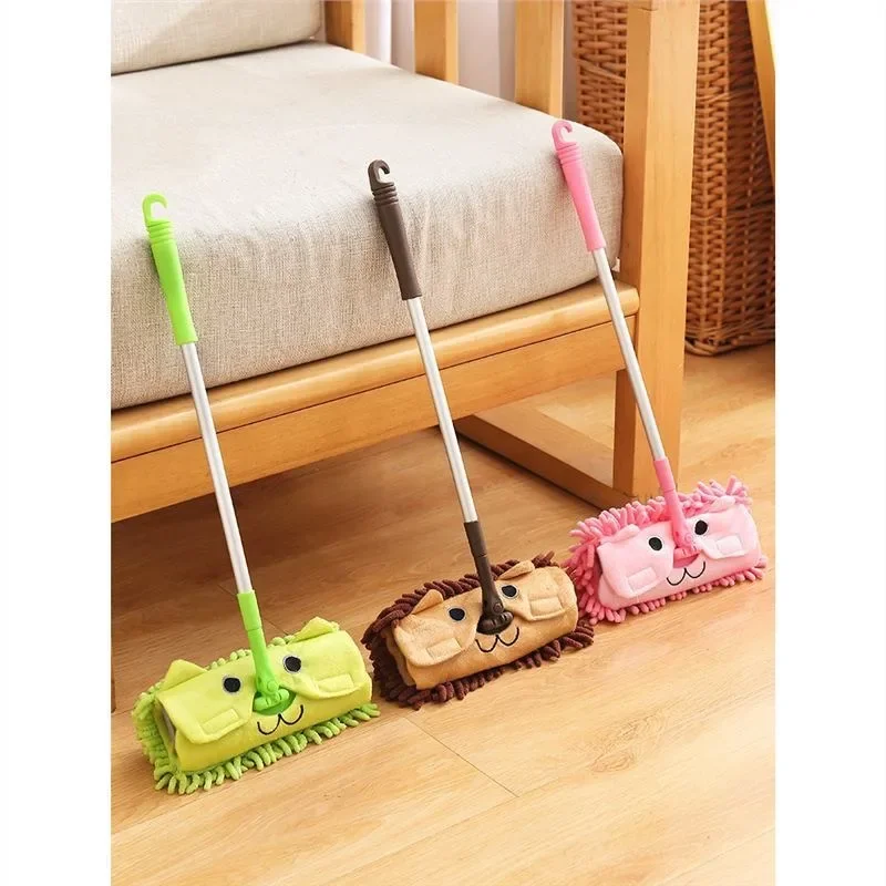 Children\'s Broom Dustpan Mop Set Mini Small Broom Corner Cleaning Baby House Playing Sweeping Toy Combination