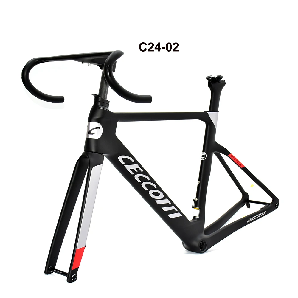 2024 T1000 Carbon Frame BB86 Bottom Bracket Full Hidden Cable Line Disc Brake T1000 Carbon Road Bicycle Frame With Handlebar