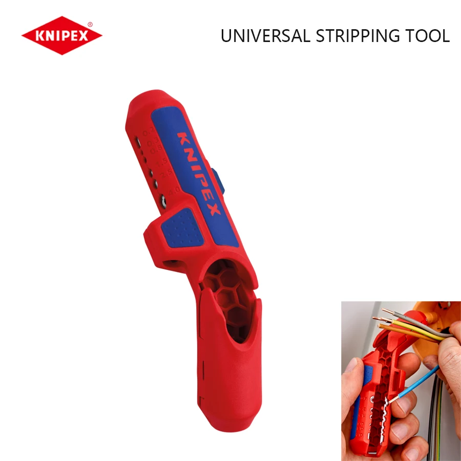 KNIPEX ErgoStrip 169501SB 3 In 1 Universal Stripping Tool For Right-handers Universal Cable Tools