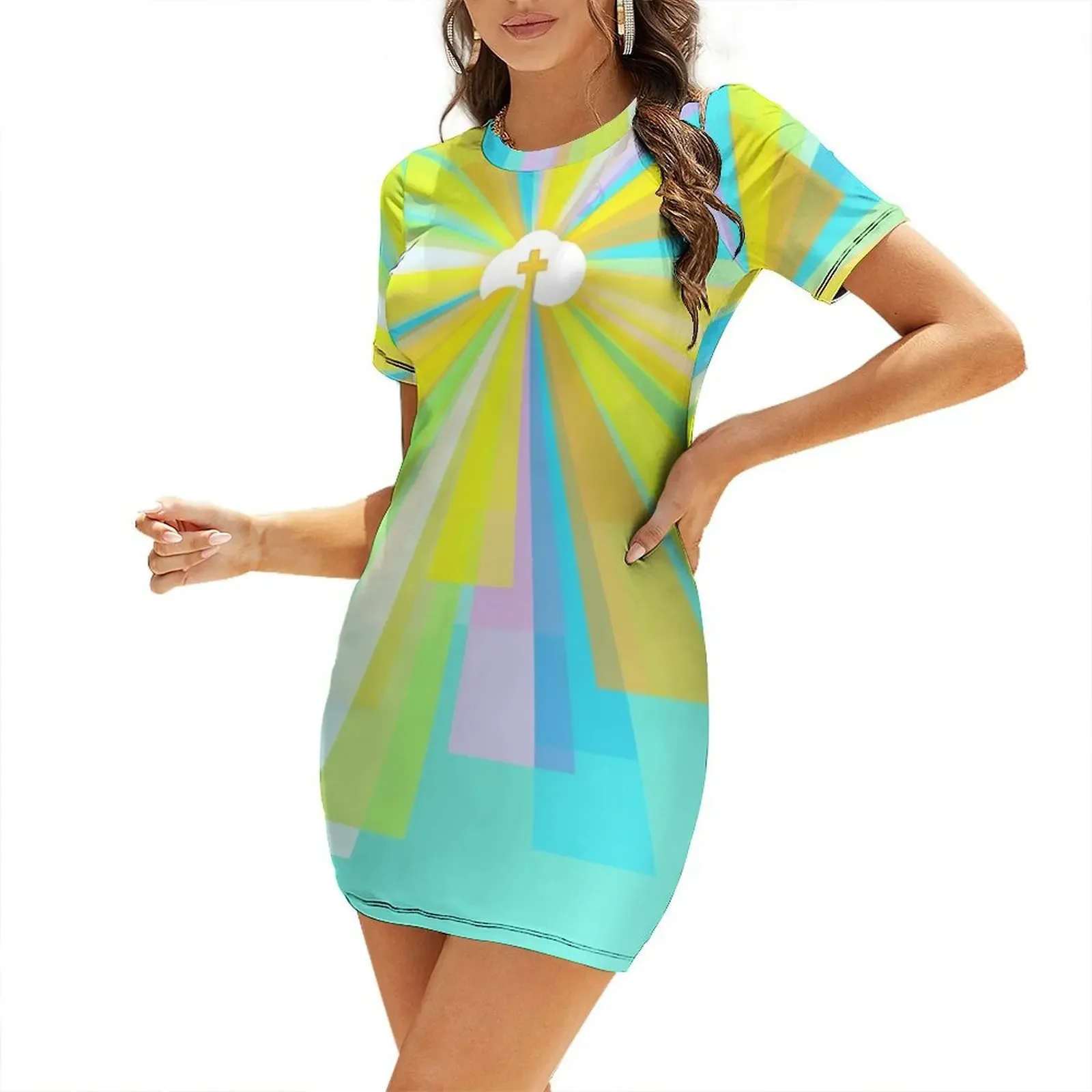 Robe à manches courtes pour célébration de la résurrection, robe sensuelle et sexy pour femmes, robes de mariée, robe d'anniversaire, vêtements pour femmes