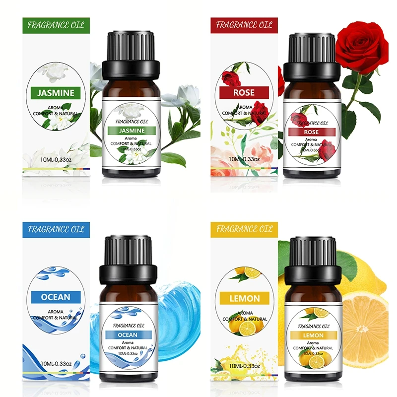 10 مللي الزيوت الأساسية الفاكهة جوهر العطر النفط DIY بها بنفسك شمعة معطرة الصابون أزهار الكرز الخزامى الروائح الناشر صانع #5