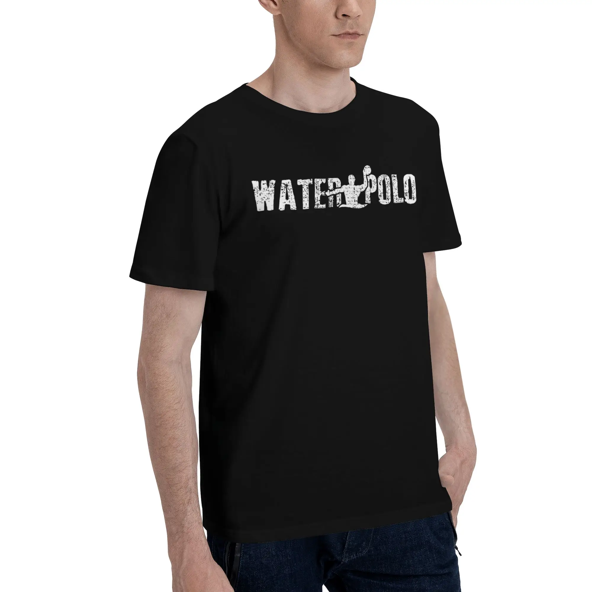 Men Women Graphic Print Water Polo Player  T Shirt Tee Cotton  T-shirts Clothing