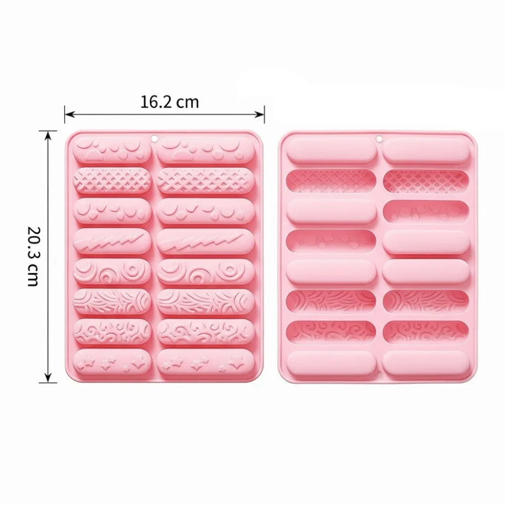 Long Threaded Strips Silicone Molds Long Sticks Short Sticks Chocolate Molds Different Sizes Non Stick Baking Moulds Baking
