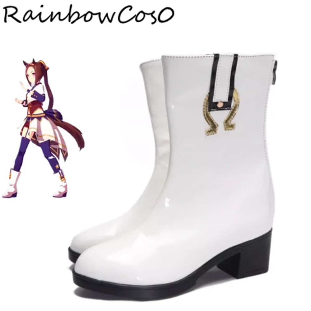 Barco dorado Umamusume Pretty Derby Cosplay zapatos botas juego Anime fiesta Halloween RainbowCos0 W5428