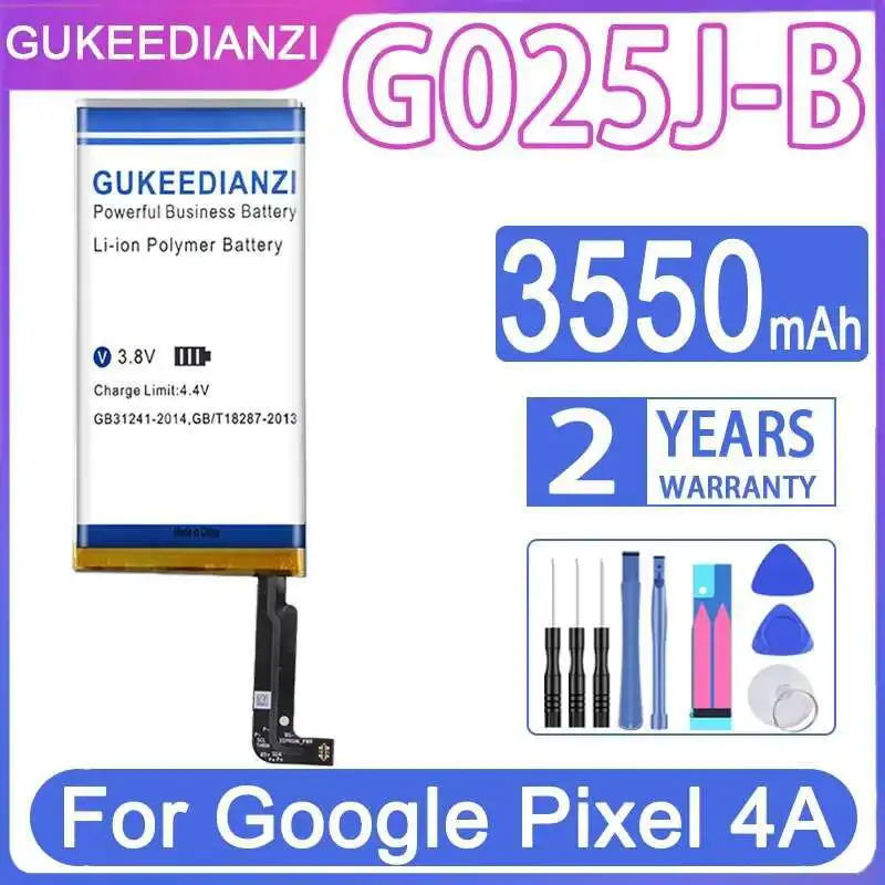 

3550mAh Mobile Phone Battery for HTC for Google Pixel 4A, Model G025J-B
