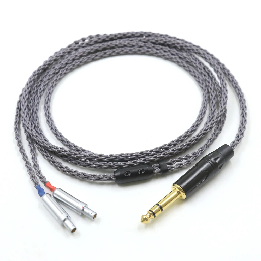 

4 pin Xlr 4.4 2.5 mm 3.5 6.35 jack 8 Core Headphone Upgrade Cable For Sennheiser HD800 HD800s HD820 Enigma Acoustics Dharma D100