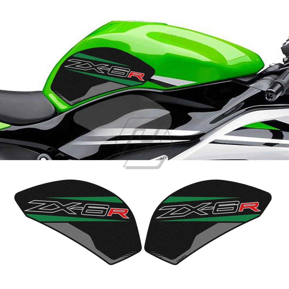 

Boat for Kawasaki ZX-6R ZX6R 2009-2016 Sticker Motorcycle Side Tank Pad Protection Knee Grip Anti-slip