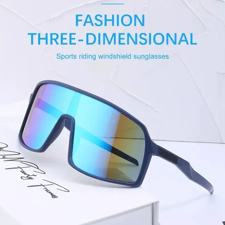 กีฬากลางแจ้งใหม่แว่นตากันแดดผู้หญิงแฟชั่นแว่นตาการออกแบบกรอบขนาดใหญ่สไตล์เรียบง่าย Unisex แบบบูรณาการแว่นตากันแดด